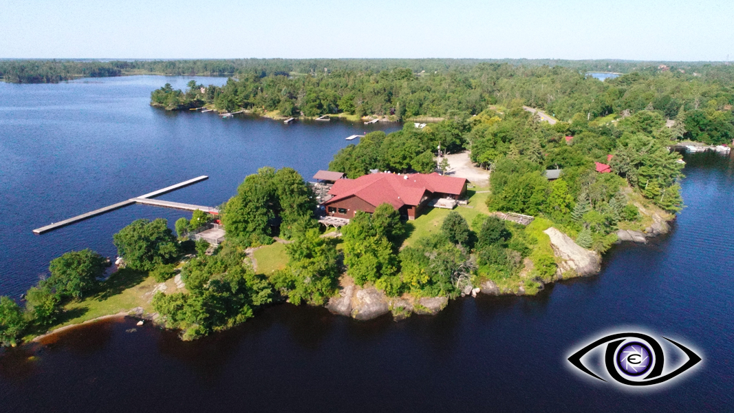 Aerial Drone Photography Real Estate Lake Home Resort